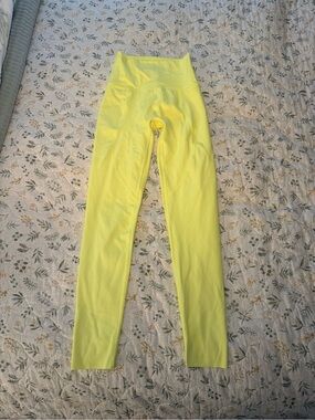 Aerie High-Waist Neon Yellow Leggings